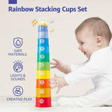 hahaland Vasos apilables Juguetes para bebés de 12 a 18 meses, Juguetes apilables de aprendizaje B08SQND4SV