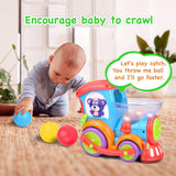 Kidpal Juguete para bebés, juguetes educativos para bebés, luz, música, persecución, estallido de bolas, juguete de coche para bebés - B07W17MX4B