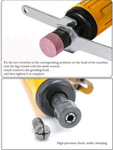 HUAXIU - Amoladora neumática con boquillas de 1/4"(6MM) y 1/8"(3MM), kit de amoladora neumática, 22000 RPM - DIGVICE MX
