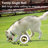 SCHITEC - Pelotas para perros con sonido de campana, pelota hinchable de goma para perros medianos y grandes, juguetes interactivos para masticar mascotas - DIGVICE MX