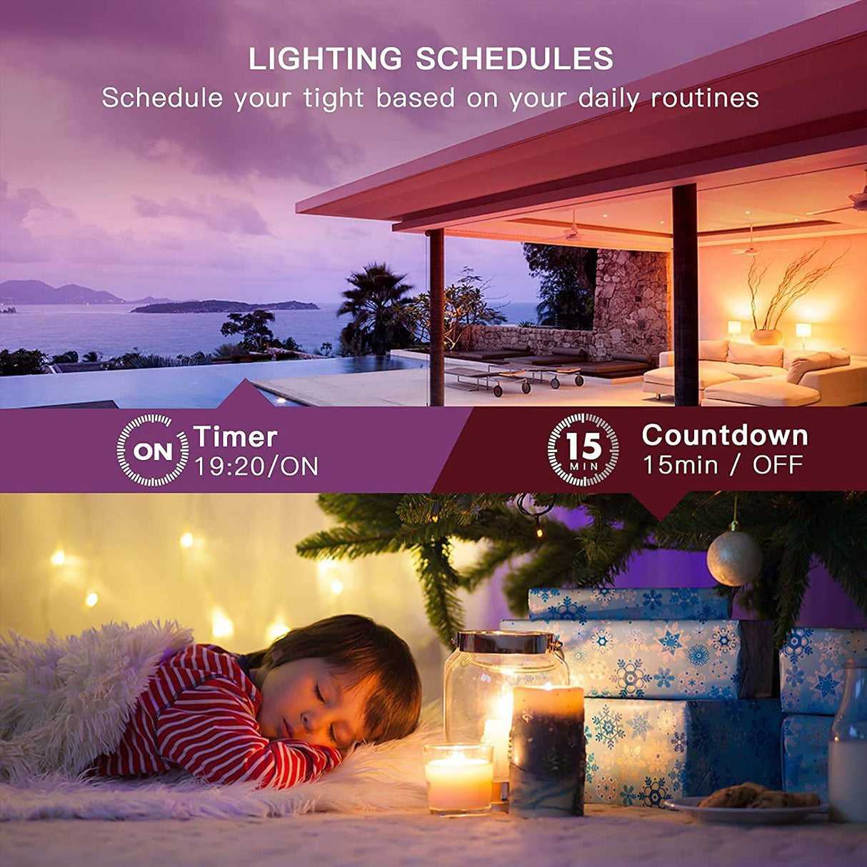 Treatlife Paquete de 4 bombillas inteligentes, 2,4 GHz sincronización de música que cambia de color, funciona con Alexa Google Home, A19 E26 bombilla LED regulable 9 W 800 lúmenes para decoración de fiestas, hogar inteligente, multicolor - DIGVICE MX