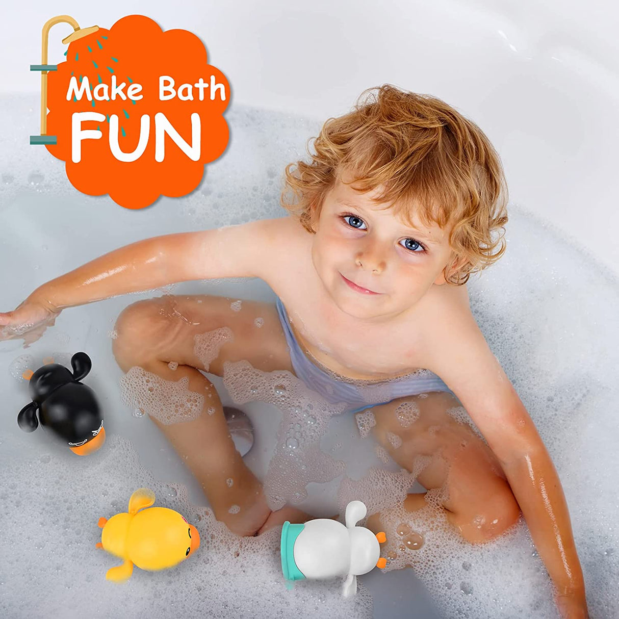 LiKee Juguetes de baño para bebés, juguetes flotantes de cuerda, juegos de piscina, juegos de agua - B093T5GP7K