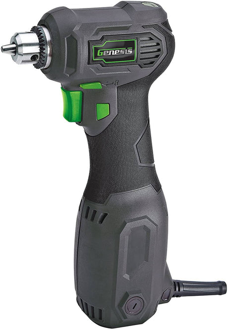 Genesis GCQD38A 3.5 Amp 3/8" Taladro de cuarto cerrado de velocidad variable con empuñadura antideslizante - DIGVICE MX