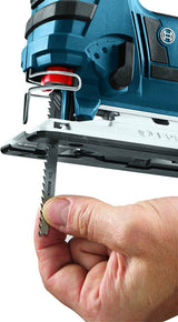 BOSCH JSH180B - Sierra caladora inalámbrica de iones de litio de 18 voltios, herramienta básica, azul - DIGVICE MX