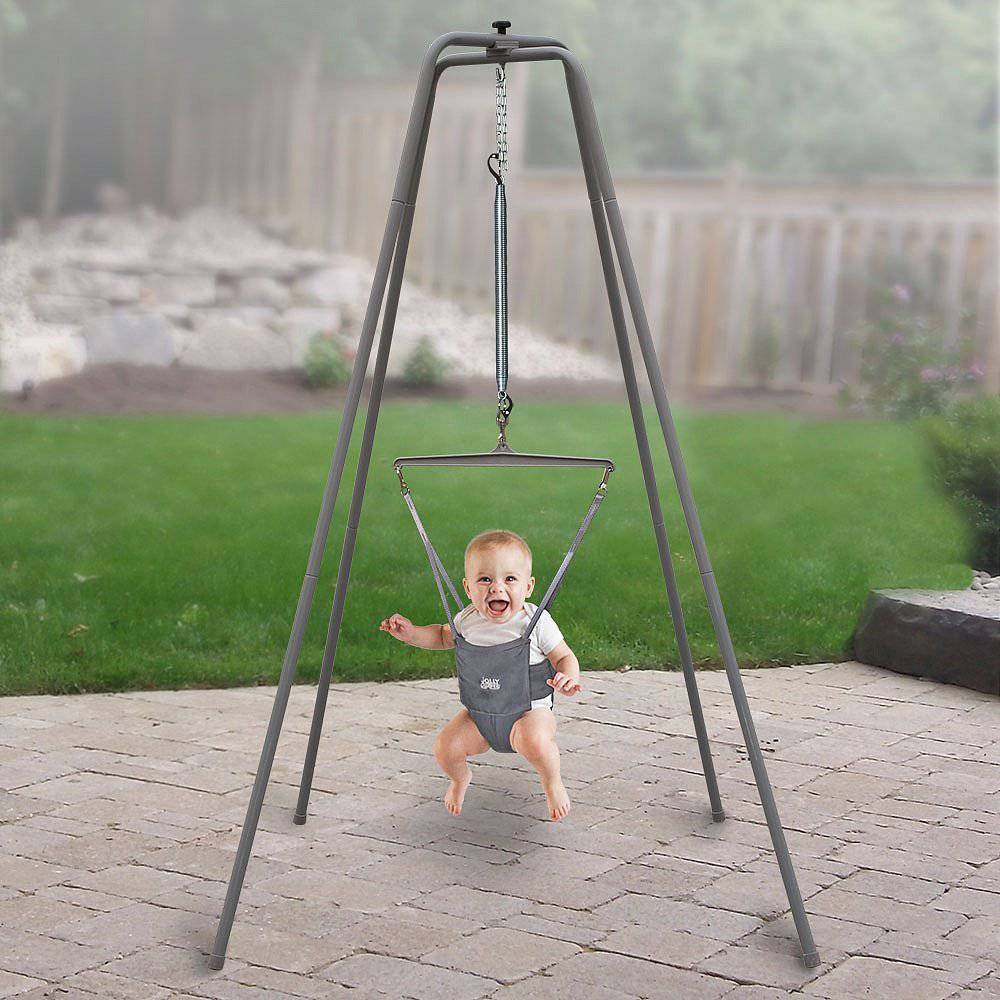 Jolly Jumper - El ejercitador original para bebés con súper soporte para bebés activos a los que les encanta saltar y divertirse - DIGVICE MX