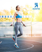RENPHO - Cuerda de saltar inteligente, cuerda de saltar de fitness con análisis de datos de aplicación, cuerdas de saltar de entrenamiento
