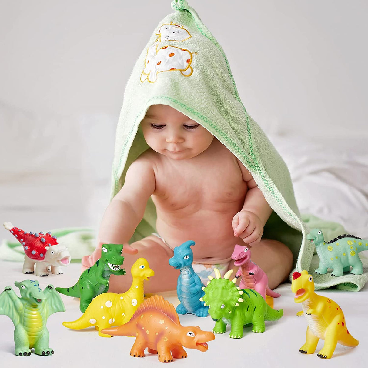 Singrace - Juguetes de baño para bebés para niños pequeños, 12 piezas - B0B5DCTPWN