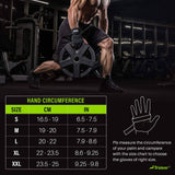 Trideer Guantes de Entrenamiento Acolchados para Hombres - Guantes de Levantamiento de Pesas para Gimnasio con Muñequera, Protección Completa para la Palma y Empuñaduras Extra
