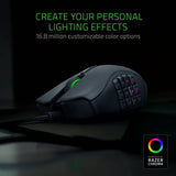 Razer Naga Trinity - Ratón para juegos: Sensor óptico de 16,000 DPI - Iluminación Chroma RGB - Placa lateral intercambiable con configuraciones de 2, 7, 12 botones - Interruptores mecánicos
