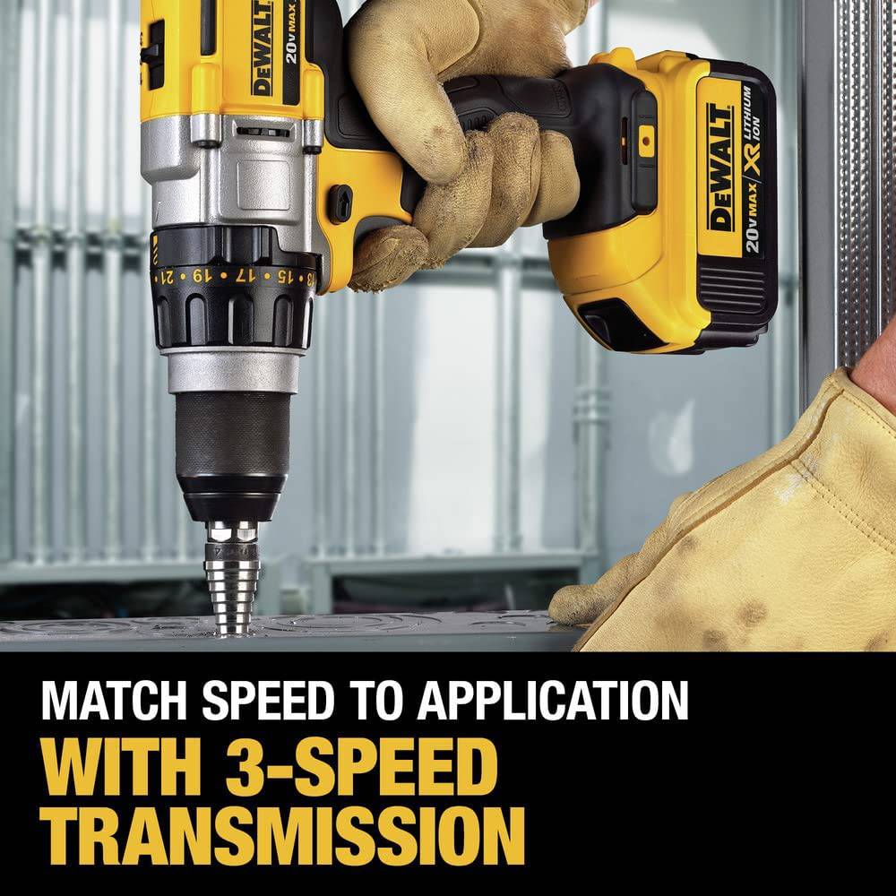 DeWalt DCD980 M2 20 V max XR Li-Ion Premium Drill/Driver Kit de 3 velocidades - DIGVICE MX