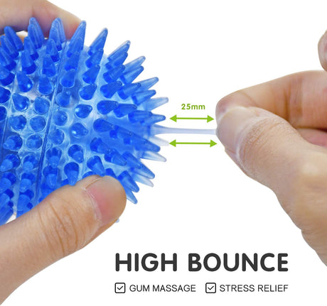 SHARLOVY Pelotas chirriantes para perros pequeños, pelotas para perros de goma, paquete de 6 colores brillantes, juguetes para cachorros TPR, pelotas de juguete para perros, juguetes chirriantes para perros, juguetes para masticar para perros pequeños - DIGVICE MX