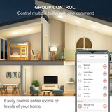 Sengled Bombilla inteligente , requiere concentrador Zigbee, bombilla inteligente funciona con Alexa, Google Home, SmartThings, Homekit y Siri, bombilla de luz de inundación regulable BR30 para latas, blanco suave 2700 K, 650 LM, 9 W, paquete de 4 - DIGVICE MX