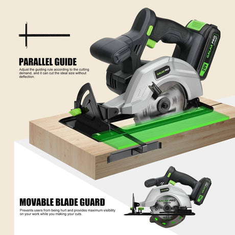  PowerSmart Sierra circular inalámbrica de 20 V 5-1/2