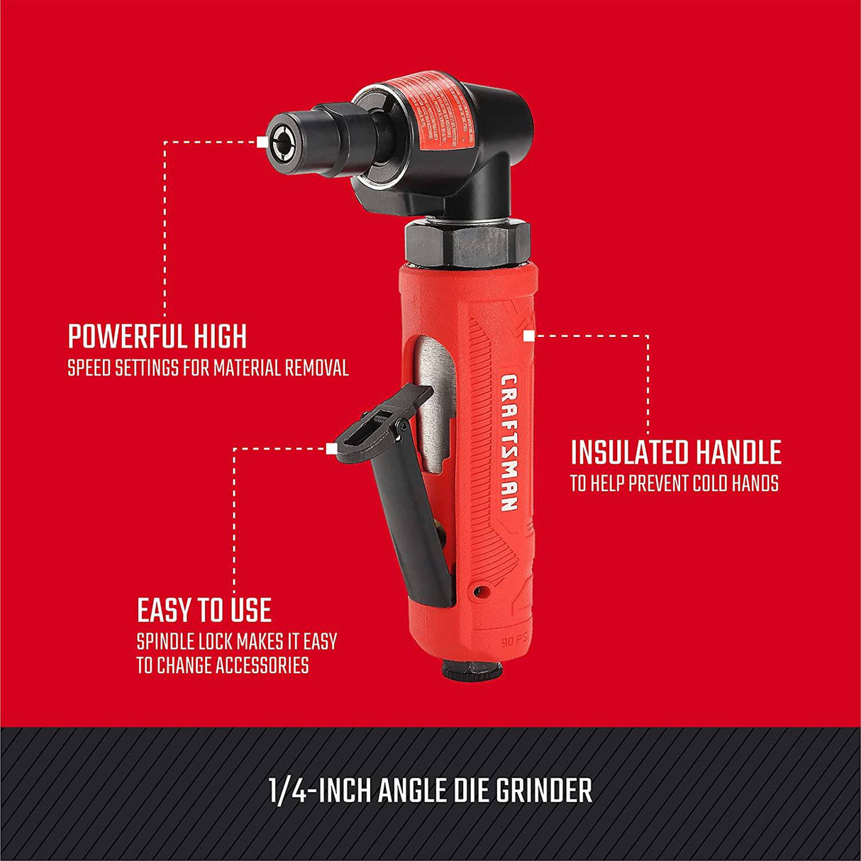 Craftsman CMXPTSG1006NB Amoladora angular, roja - DIGVICE MX