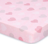 The Peanutshell Fitted Pack n Play, Playard, Mini sábanas para cuna para niñas | Juego de 2 paquetes | Elefantes rosas y corazones - DIGVICE MX