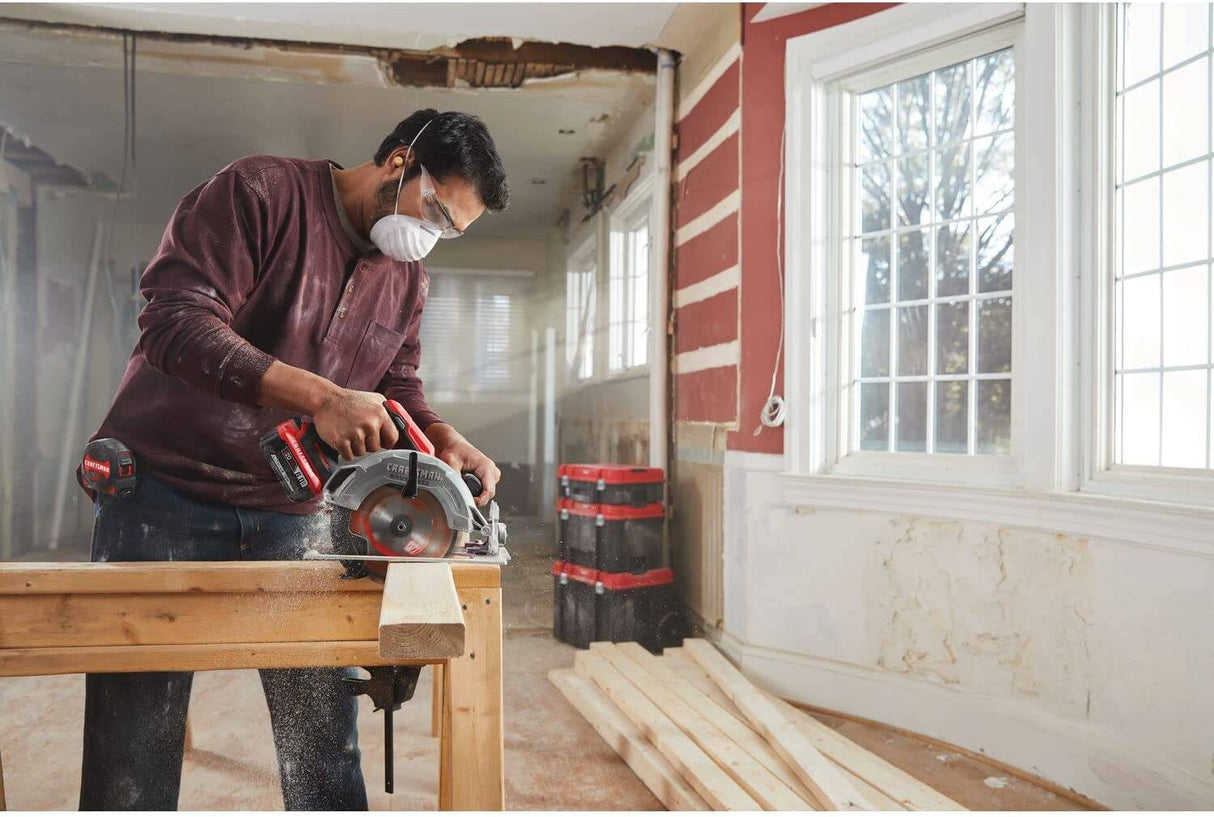 Sierra circular CRAFTSMAN V20, 7-1/4 pulgadas, inalámbrica (CMCS550B) - DIGVICE MX