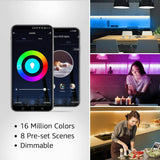 LE LED Tira de luces, WiFi Smart 32.8 pies tiras LED que cambian de color, SMD 5050 LED cuerda de luz, aplicación y control remoto, cinta de luz para dormitorio, hogar y cocina - DIGVICE MX