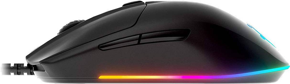 SteelSeries Rival 3  - Ratón para juegos - Sensor óptico TrueMove Core de 8500 CPI - 6 botones programables - Botones de disparo divididos - Iluminación RGB de prisma brillante