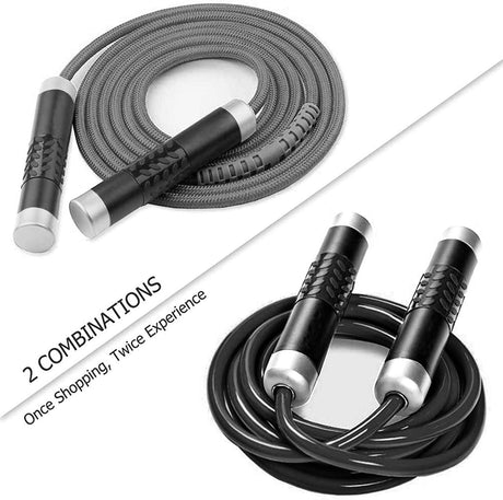 Redify - Cuerda de saltar ponderada para entrenamiento físico (1 libra), cuerda de saltar de velocidad rápida con rodamiento de bolas sin enredos