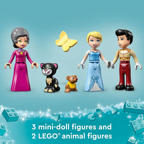 LEGO Disney Cinderella and Prince Charming's Castle 43206  (365 piezas)