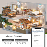 LOPOO Bombilla inteligente, bombilla LED blanca cálida/fría regulable, compatible con Alexa y Google Home, A19 E26 9 W (equivalente a 60 W) 800 lúmenes, no requiere concentrador, luces inteligentes para el hogar (4 unidades) (SL22) - DIGVICE MX