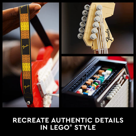 LEGO Ideas Fender Stratocaster 21329 Juego de construcción para adultos (1074 piezas)