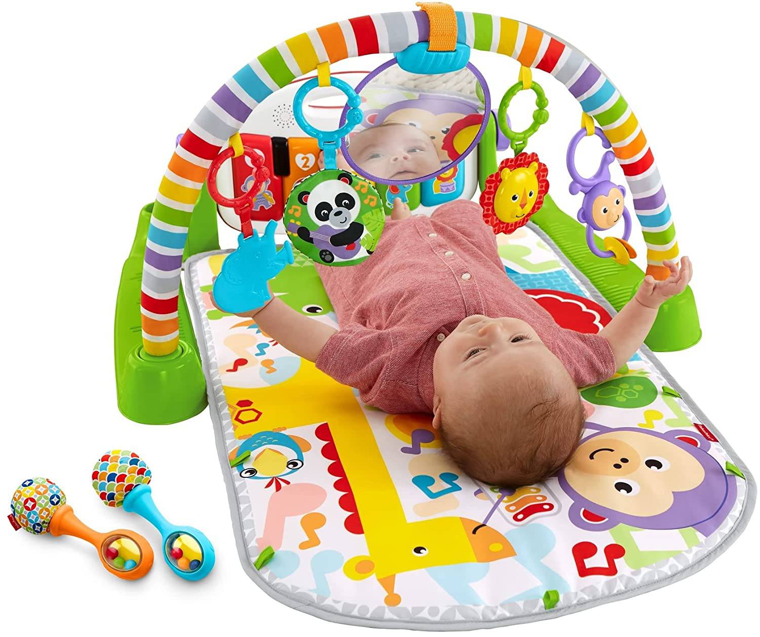Fisher price Deluxe Kick Play Piano Gimnasio Maracas