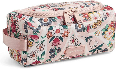 Vera Bradley - Reciclado Lighten Up Reactivo Pequeño Viaje Cosmético Maquillaje Organizador Bolsa