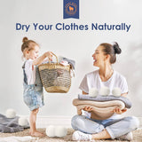 Softkomfy - Bolas de lana para secadora hechas a mano, paquete de 3 XL, suavizante de tela natural 100% lana de Nueva Zelanda, reutilizable 1000 cargas, sin arrugas, acorta el tiempo de secado, seguro para bebés (paquete de 3, blanco) - DIGVICE MX