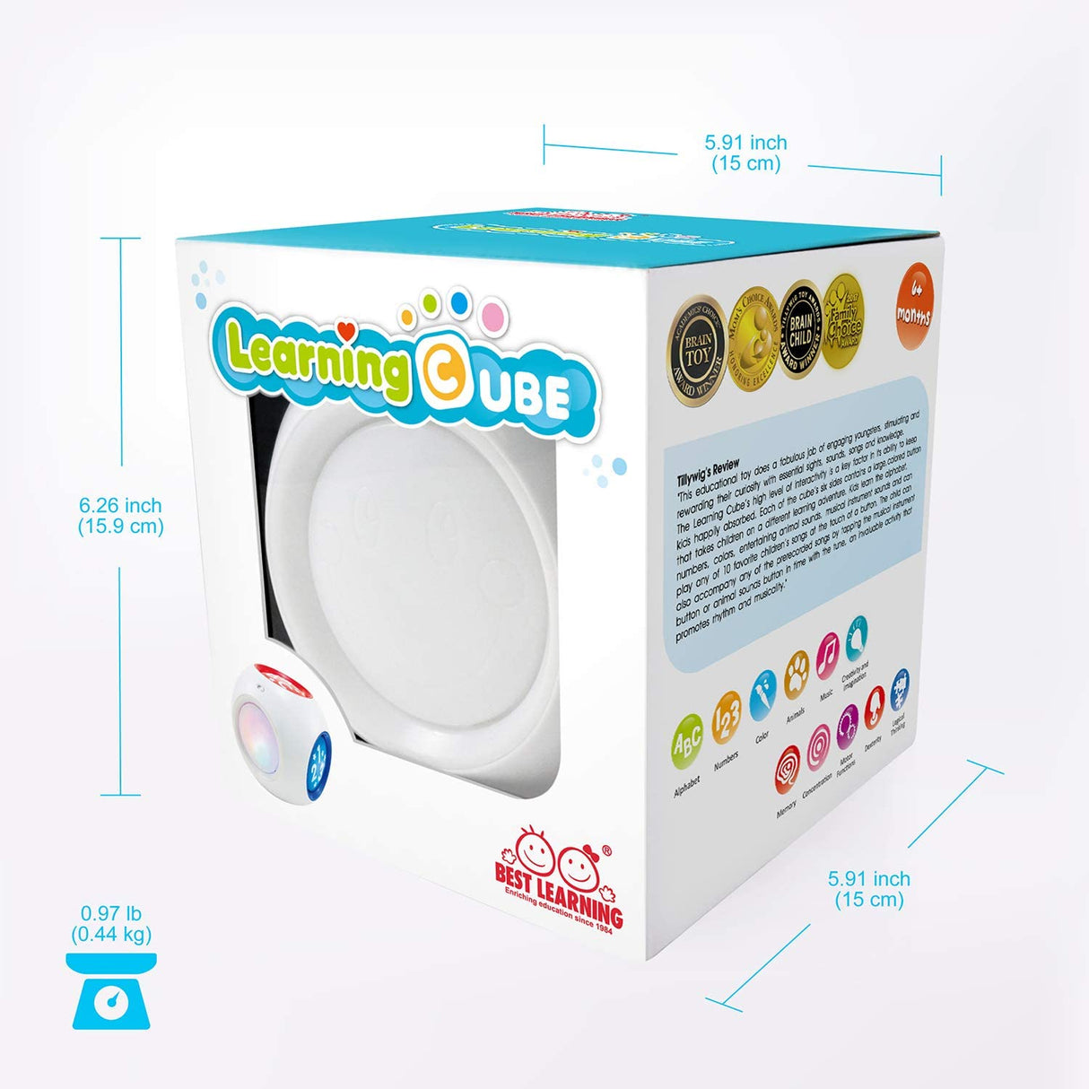BEST LEARNING - Cubo de aprendizaje - Centro de actividad musical educativo Bloque de juguete para bebés - 1021