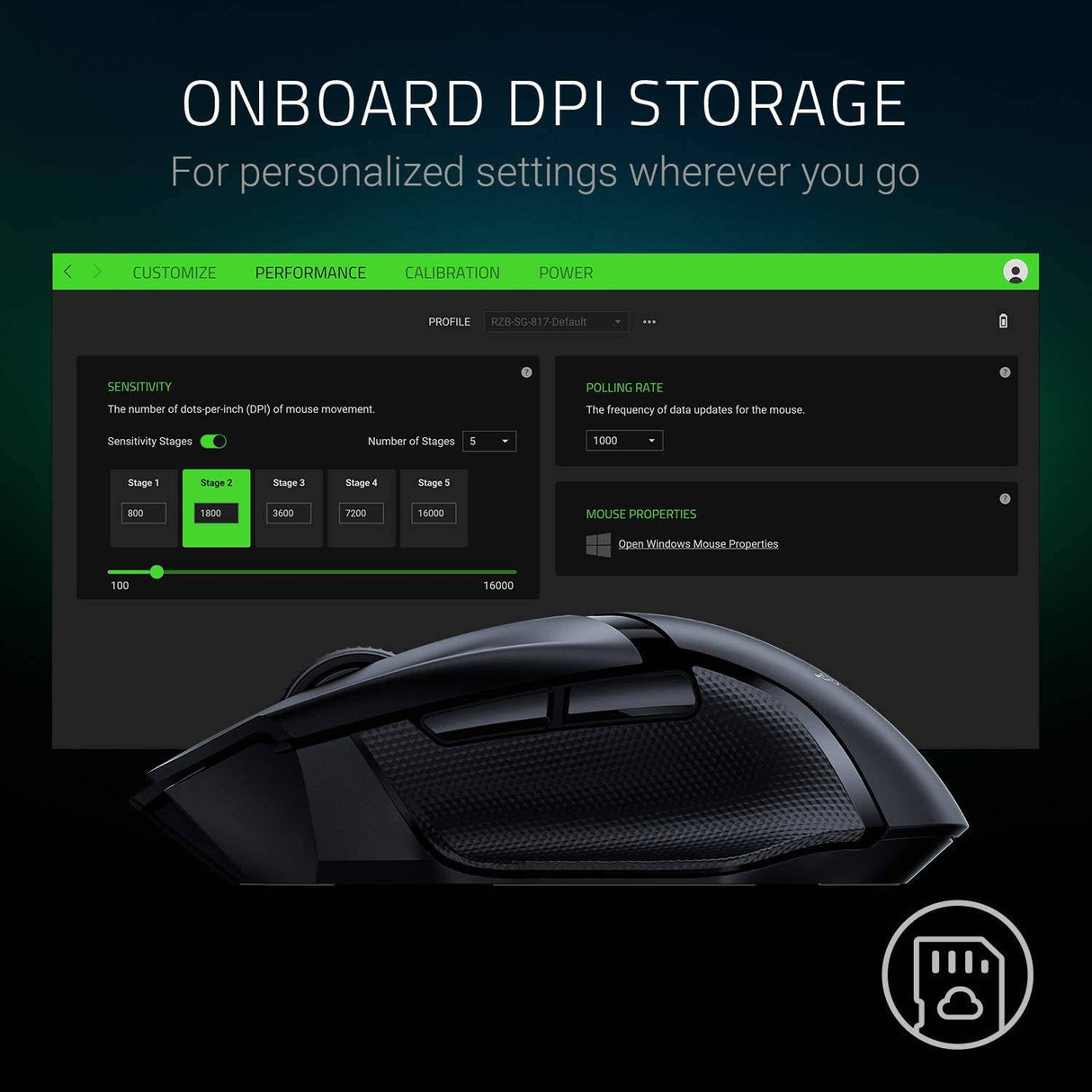 Razer Basilisk X Hyperspeed - Ratón inalámbrico para juegos: compatible con Bluetooth e inalámbrico, sensor óptico de 16 K DPI, 6 botones programables, batería de 450 horas, negro clásico