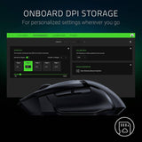 Razer Basilisk X Hyperspeed - Ratón inalámbrico para juegos: compatible con Bluetooth e inalámbrico, sensor óptico de 16 K DPI, 6 botones programables, batería de 450 horas, negro clásico