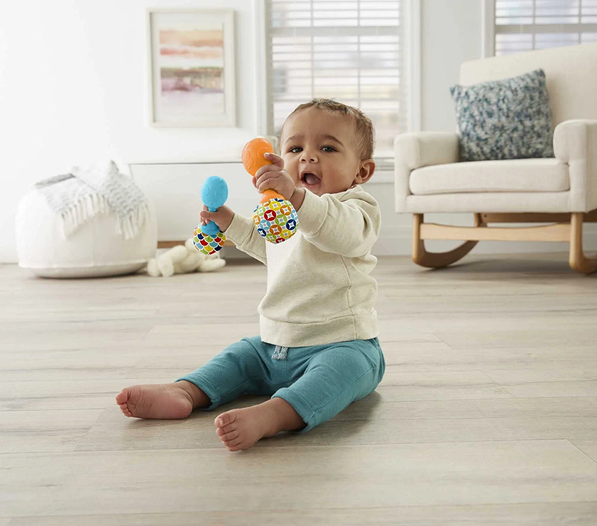 Fisher-Price Maracas, juego de 2 juguetes para recién nacidos FPY65