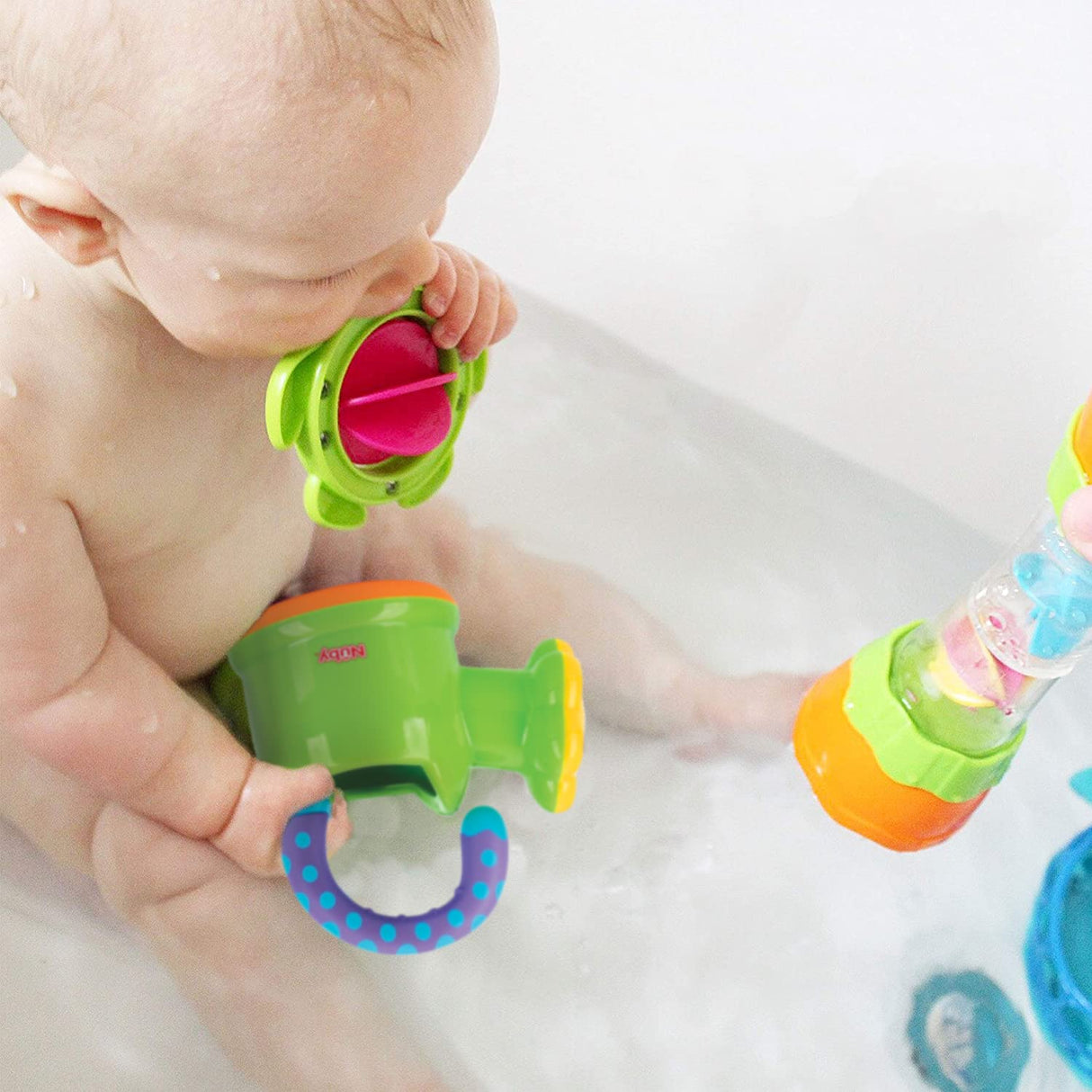 Nuby Fun - Juguete de baño con regadera - B0B529Q4MH