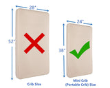 American Baby Company - Funda protectora impermeable para colchón Porta/Mini Cuna, color blanco (1 unidad), para niños y niñas - DIGVICE MX