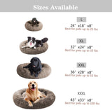 MFOX Calming Dog Bed (XL) para perros medianos y grandes Cama cómoda para mascotas Piel sintética Donut Cuddler Hasta 35 lb - DIGVICE MX