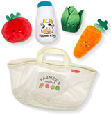 Melissa & Doug Juguete multisensorial para llenar y derramar cestas de mercado: menús de comida para jugar - 30730