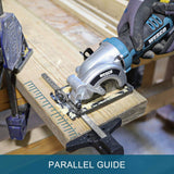 WESCO Mini sierra circular, 20 V 3-3/8 pulgadas, sierras de pista de mano inalámbricas, profundidad de corte máxima 1-1/8 pulgadas, mit guía paralela, hoja TCT 24T, para madera, hormigón, paneles de yeso, metal blando, azulejos y cortes de plástico - DIGVICE MX