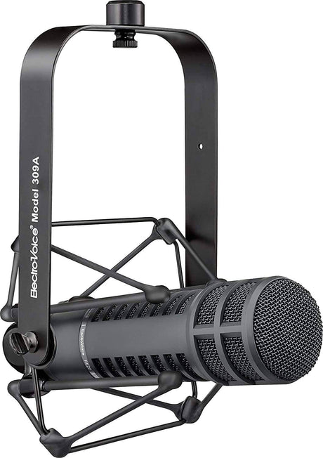 Electro-Voice RE20-BLACK Micrófono de locutor de transmisión dinámica, negro (RE20)