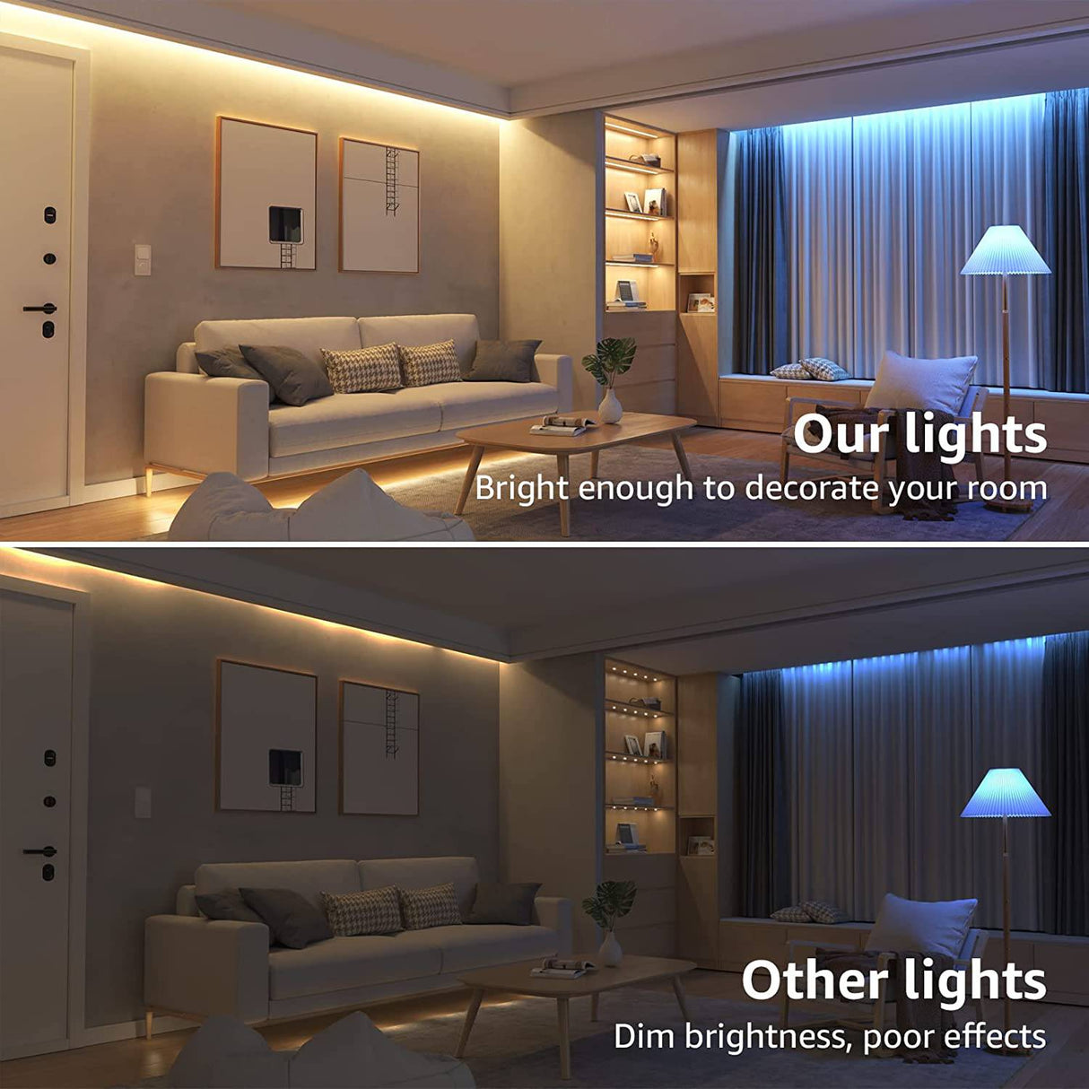 LE LED Tira de luces, WiFi Smart 32.8 pies tiras LED que cambian de color, SMD 5050 LED cuerda de luz, aplicación y control remoto, cinta de luz para dormitorio, hogar y cocina - DIGVICE MX