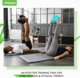 Trideer Pelota de pilates Pelota de núcleo de 9 pulgadas, pequeña pelota de ejercicio con guía de ejercicio Barre Ball Bender Ball Mini pelota de yoga para pilates, yoga, entrenamiento básico, terapia física, equilibrio, estabilidad, estiramiento