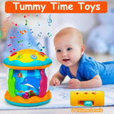 Tsomtto - Juguetes para bebés de 6 a 12 meses Proyector musical 4 en 1 Giratorio - B09TKCGM5V