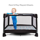 BROLEX - Pack n Play Juego de sábanas ajustables y elásticas, 2 mini sábanas portátiles para cuna, funda de colchón convertible Playard, material ultrasuave, elefante y ballena - DIGVICE MX