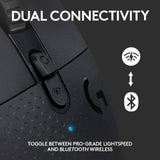 Logitech G604 LIGHTSPEED - Ratón inalámbrico para juegos con 15 controles programables, hasta 240 horas de duración de la batería, dos modos de conectividad inalámbrica, rueda de desplazamiento hiperrápida - Negro