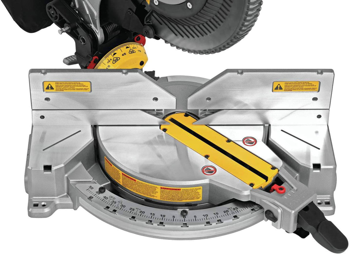 Sierra ingletadora DEWALT, doble bisel, compuesto, 12 pulgadas, 15 amperios (DWS716) - DIGVICE MX