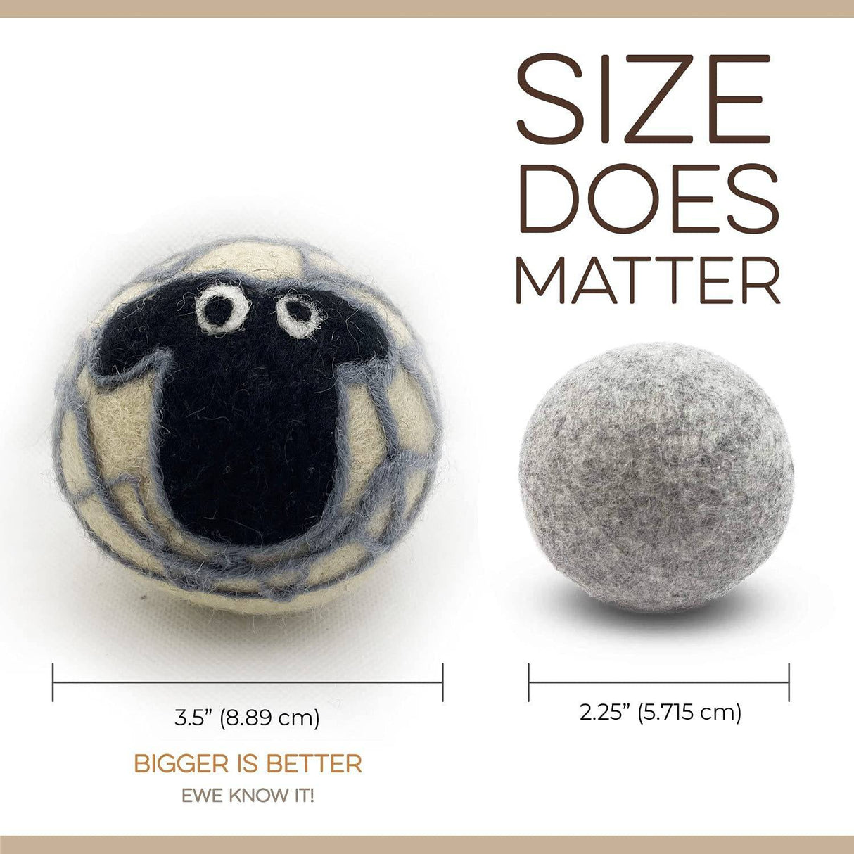 Fluff Ewes Bolas de secadora de lana reutilizables hechas a mano de Nueva Zelanda para la colada, alternativa antiestática al suavizante de tela líquido, bolas de secadora de plástico o hojas de secadora, juego de 6 unidades - DIGVICE MX