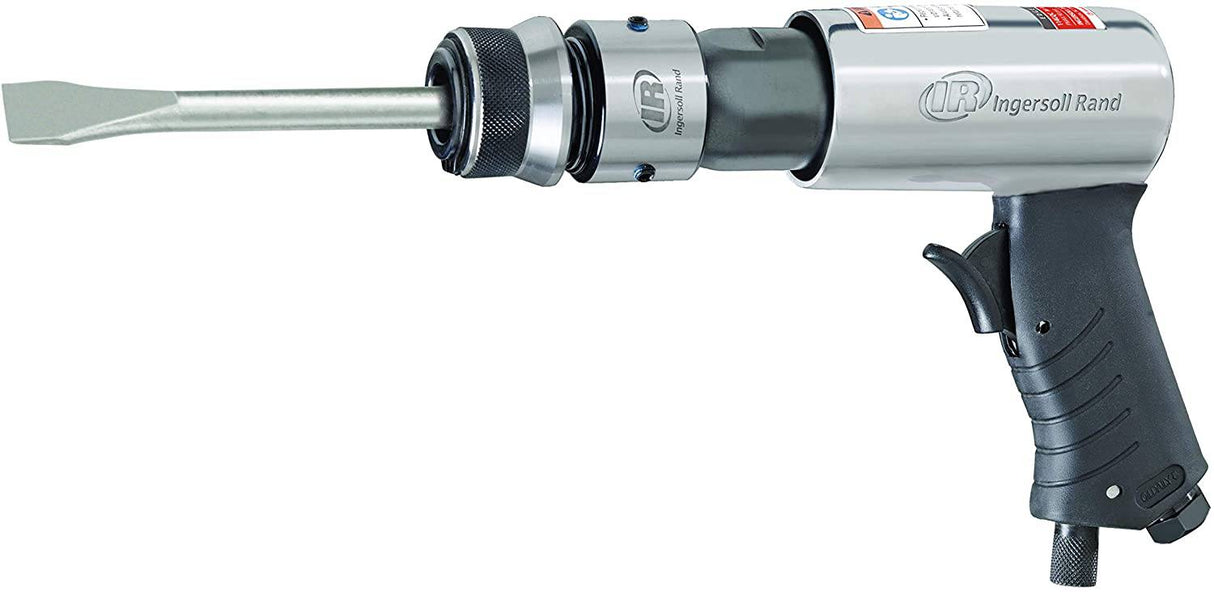 Ingersoll Rand 114GQC Martillo neumático - Juego de cinceles de 3 piezas con punzón cónico, cortador de paneles, cincel plano, carrera de 2-5/8 pulgadas, 3500 BPM, liviano, compacto, gris - DIGVICE MX