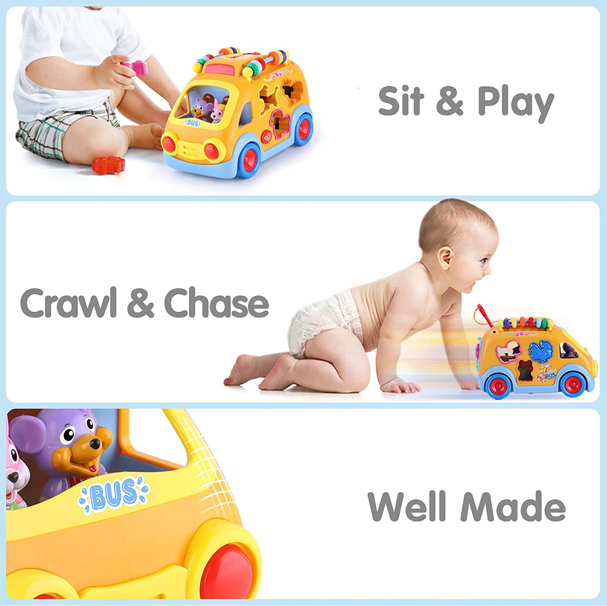 iPlay, iLearn Juguetes de autobús de música para niños pequeños, juguete de aprendizaje - B072PCF7XD