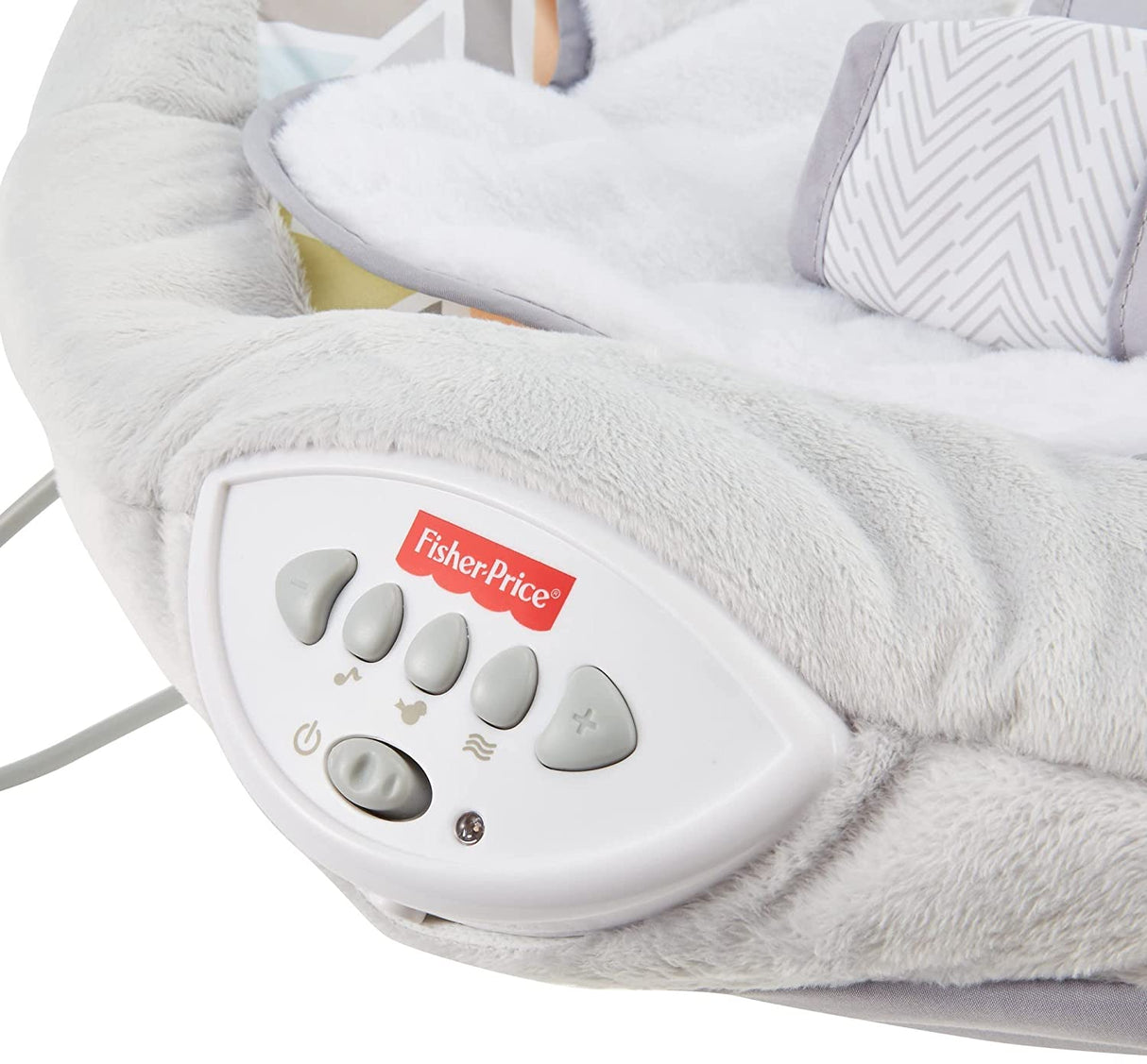 Mecedora de lujo Sweet Snugapuppy de Fisher-Price, asiento de bebé portátil con movimiento en el techo, música y vibraciones relajantes - DIGVICE MX