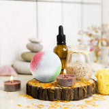 Nagaliving - Set de regalo de bombas de baño, 10 bombas de baño de burbujas orgánicas, maravilloso efecto efervescente